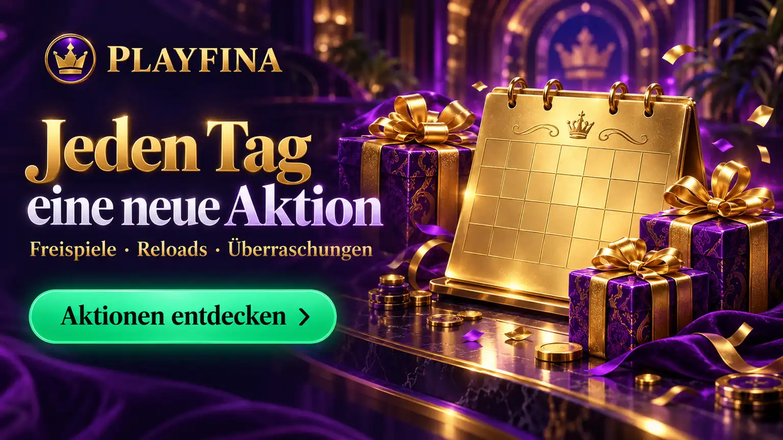 Playfina Casino tägliche Aktionen